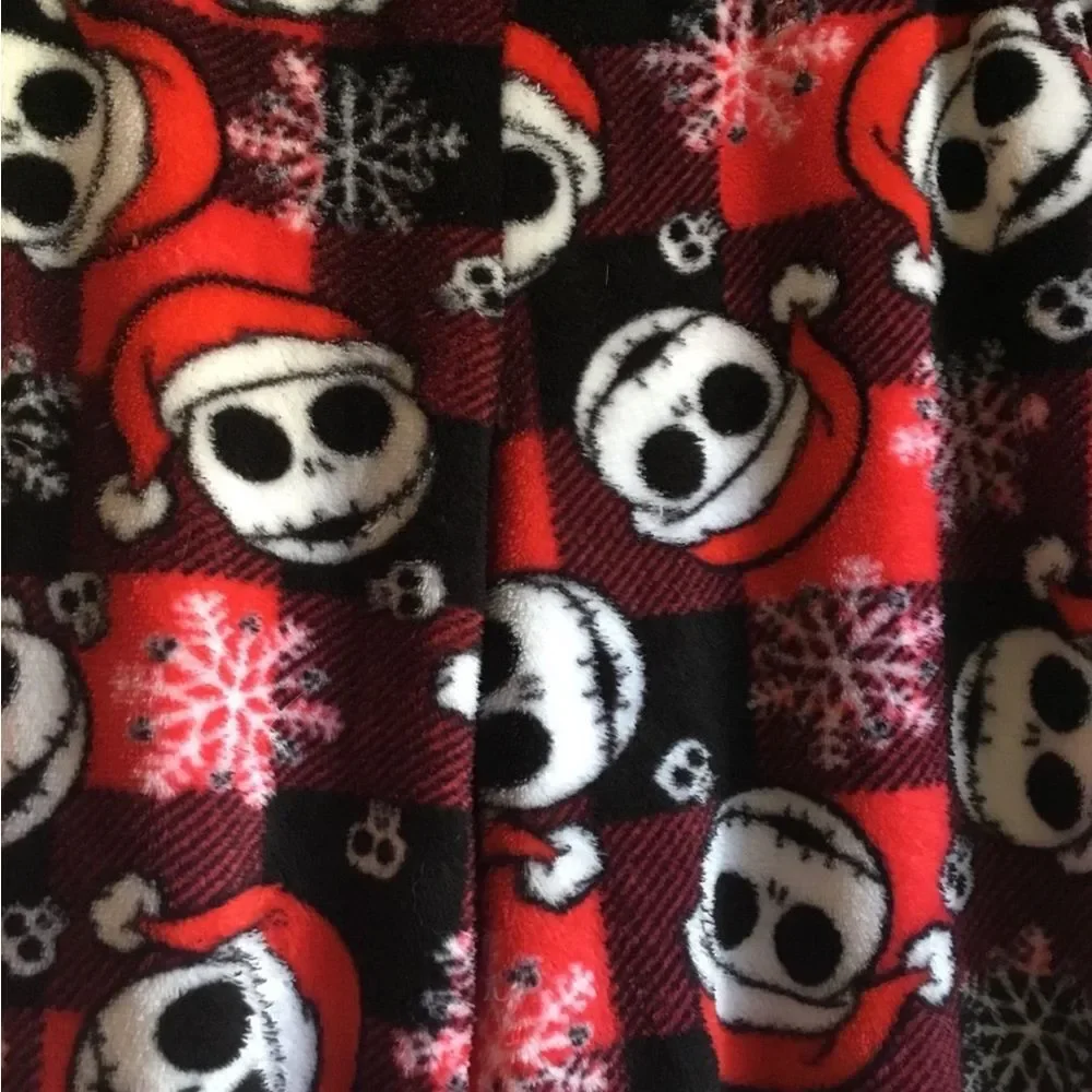 Disney Nightmare Before Christmas pajama bottom Jack Skellington Buffalo check L - Picture 3 of 4